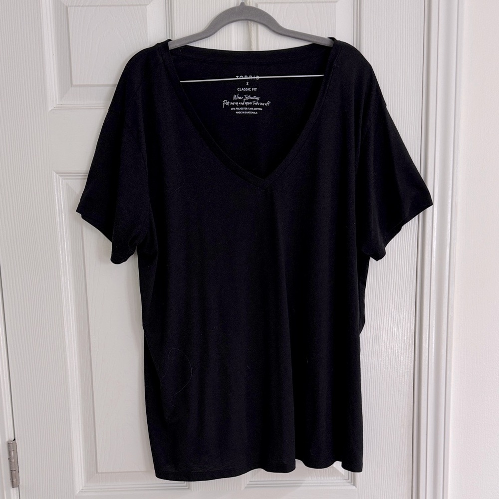 Size 2 torrid Classic Fit V-neck Tee